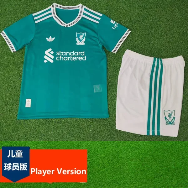 25-26 Liverpool Third Kids Player Version Soccer Jersey (球员童装)