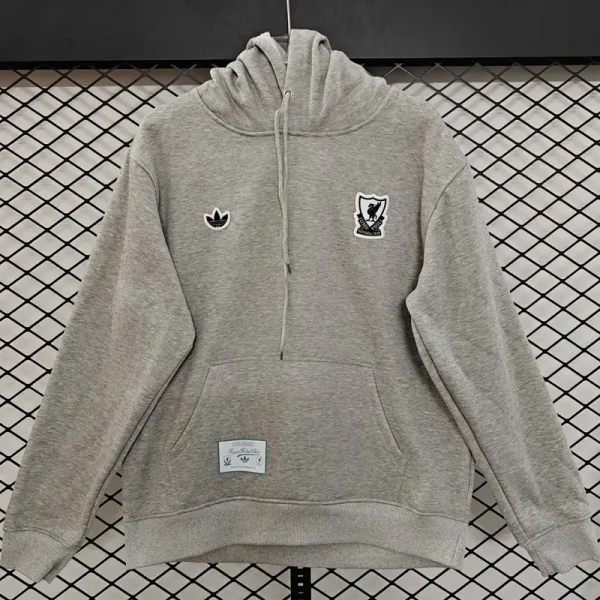 2025-26  Liverpool Grey Hoody 灰色(黑标加绒)