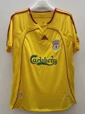 2006-2007 Liverpool  Yellow Retro Soccer Jersey