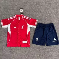 25-26 Liverpool Red Casual Edition Kids Baseball Jersey