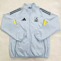 2025-26  Liverpool Light gray Windbreaker (黑边)