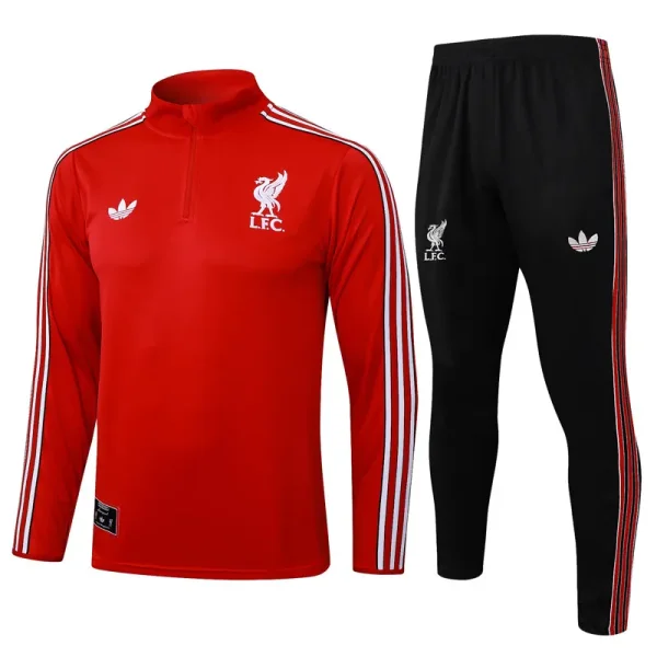 2025-26  Liverpool Red Half Pull Tracksuit #B2509(半拉链)
