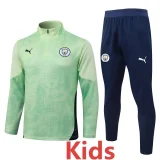 2025-26  Liverpool Light green Kids Half Pull Tracksuit #E25212(童装)(半拉链)