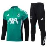 2025-26  Liverpool Green Half Pull Tracksuit #B25138(半拉链)