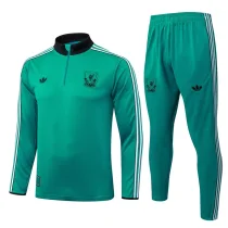 2025-26  Liverpool Green Half Pull Tracksuit #B25132(半拉链)