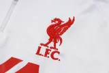 2025-26  Liverpool White Kids Half Pull Tracksuit #E2545(童装)(半拉链)