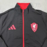 2025-26 Liverpool Red & Black Double Sided Windbreaker (双面风衣)