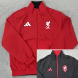 2025-26 Liverpool Red & Black Double Sided Windbreaker (双面风衣)
