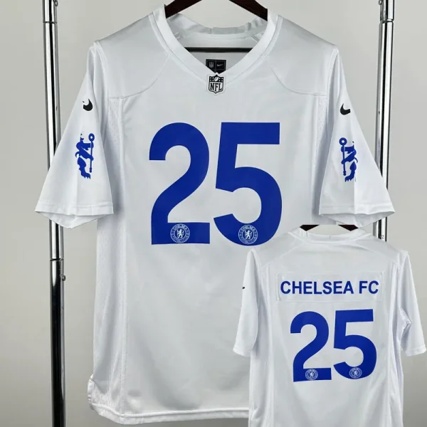 2025-26 Chelsea #25 Casual Edition White NFL Jersey