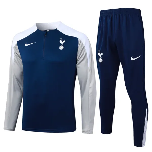 2025-26 Tottenham Hotspur Royal blue Half Pull Tracksuit #B25111(半拉链)