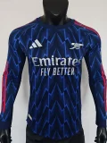 2025-26 Arsenal Away Long Sleeve Player Version Soccer Jersey (长袖球员)