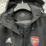 25-26 Arsenal  Black Outdoor Jackets #Y014冲锋衣