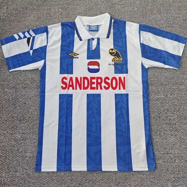 1992-1993 Sheffield Wednesday Home Retro Soccer Jersey
