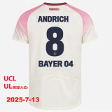 2025-26 LeverKusen Away Player Version Soccer Jersey