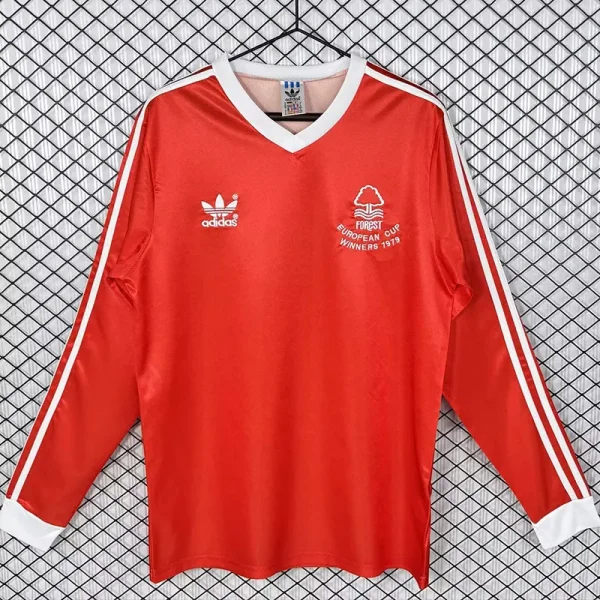 1977-1980 Nottingham Forest Home Long Sleeve Retro Soccer Jersey (长袖)