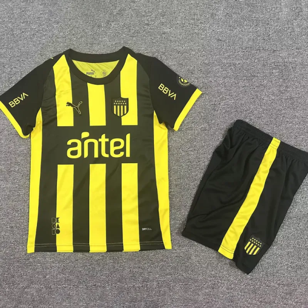 26-27 Atletico Penarol Home Kids Soccer Jersey