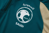 26-27 Saudi Arabia Dark green Half Pull Tracksuit #B26007(半拉链)