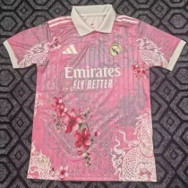 2025-26 Real Madrid  Pink Polo Short Sleeve