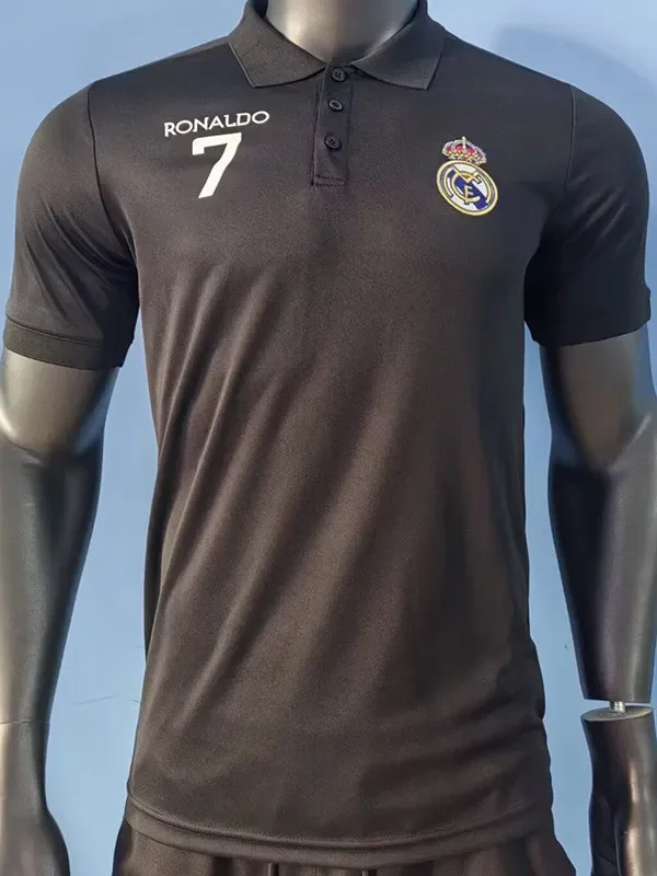 2026-27 Real Madrid Black Polo Short Sleeve (CR7)