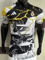 2025-26 Real Madrid White Black Joint Edition Player Version Training Shirts (漫威)