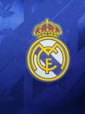 2025-26 Real Madrid Blue Casual Edition Player Version Training Shirts (黄边)