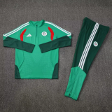 2026-27 Algeria Green Half Pull Tracksuit (半拉链)