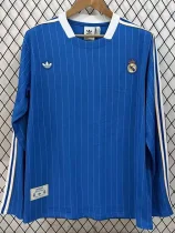 2025-26 Real Madrid Blue Casual Edition Long Sleeve Training (长袖)