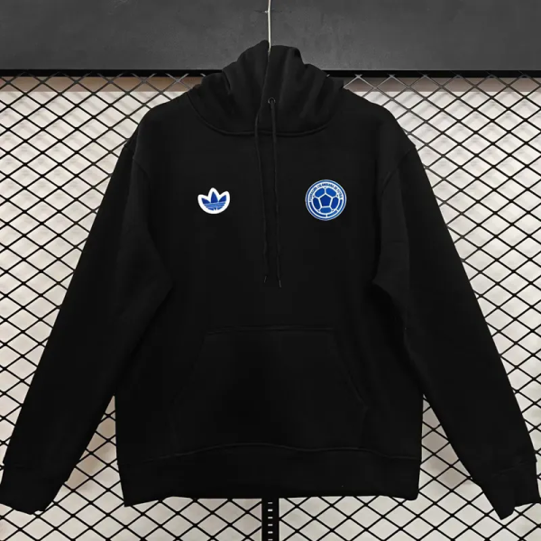 2026-27 Colombia Black Hoody 黑色(蓝标加绒)