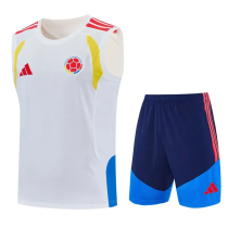 2026-27 Colombia White Tank top and shorts suit