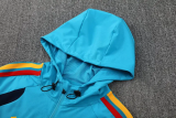 2026-27 Spain Lake blue Hoodie Jacket Tracksuit