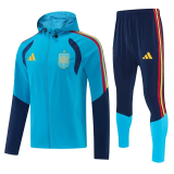 2026-27 Spain Lake blue Hoodie Jacket Tracksuit