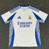 2025-26 Real Madrid Blue White Fans Training Shirts