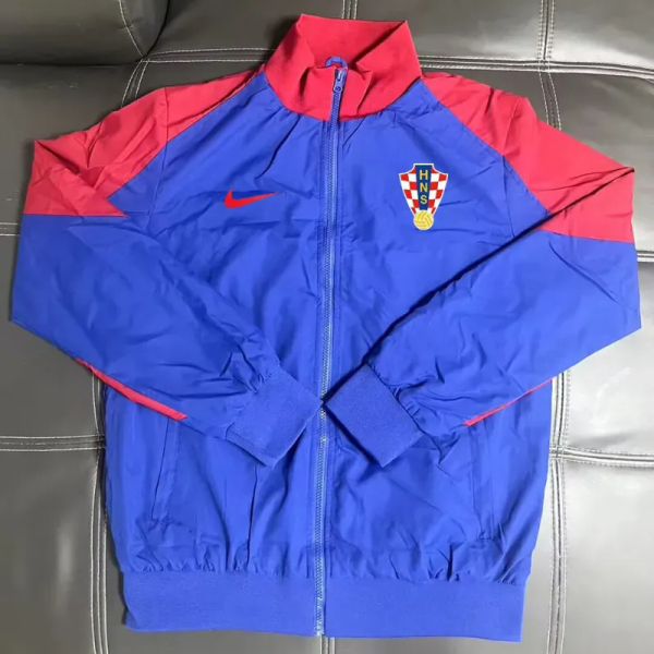 25-26 Croatia Blue Red Windbreaker