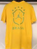 26-27 Brazil Yellow High Quality Casual T-Shirt
