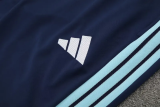 2026-27 Argentina Royal blue Half Pull Tracksuit (半拉链)