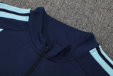 2026-27 Argentina Royal blue Half Pull Tracksuit (半拉链)