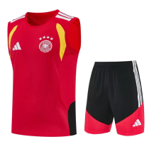 2026-27 Germany Red Tank top and shorts suit