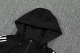 2025-26 Argentina Black Hoodie Jacket Tracksuit