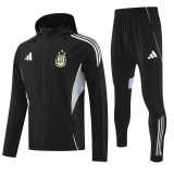 2025-26 Argentina Black Hoodie Jacket Tracksuit