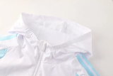 2025-26 Argentina White Hoodie Jacket Tracksuit