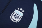 2026-27 Argentina Royal blue Half Pull Tracksuit (半拉链)