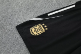 2025-26 Argentina Black Tank top and shorts suit