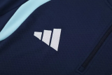2026-27 Argentina Royal blue Half Pull Tracksuit (半拉链)
