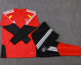 2026-27 Germany Red Kids Half Pull Tracksuit #E26009(童装)(半拉链)