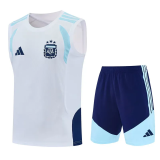 2026-27 Argentina White Tank top and shorts suit