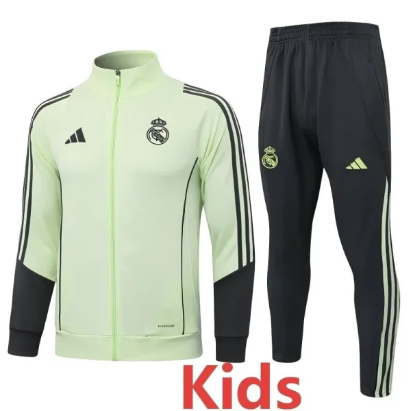 2025-26 Real Madrid Light green Kids Jacket Tracksuit #E25217(童装)