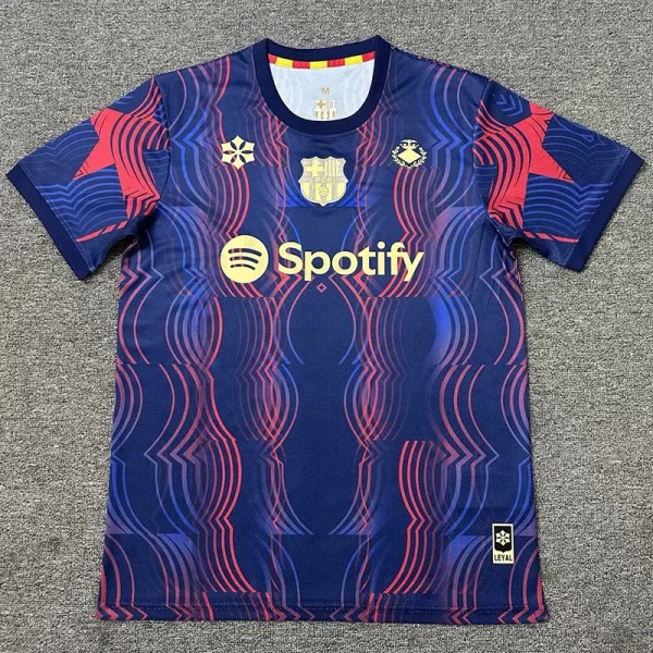 25-26 Barcelona Blue Red Training shirts