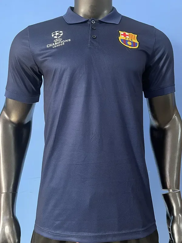 25-26 Barcelona Royal blue Polo Short Sleeve (CHampions)