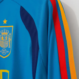 2026-27 Spain Blue Top Half Pull Tracksuit (半拉上衣)