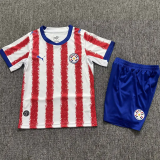 2026-27 Paraguay Home Kids Soccer Jersey